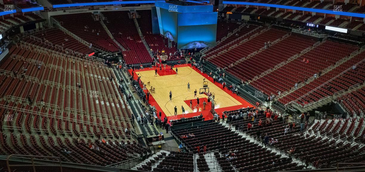Toyota Center - Section 420 Seat View