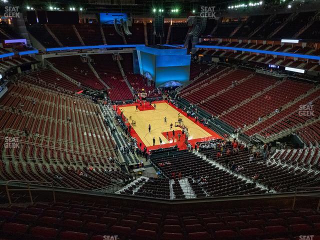 Toyota Center - Section 420 Seat View
