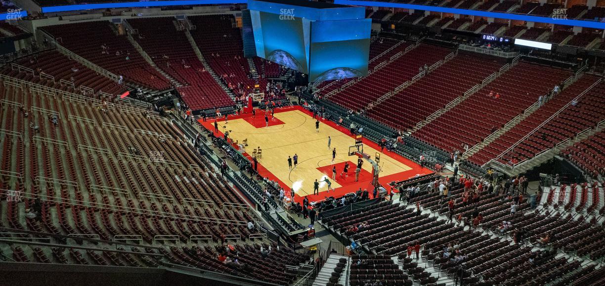 Toyota Center - Section 421 Seat View