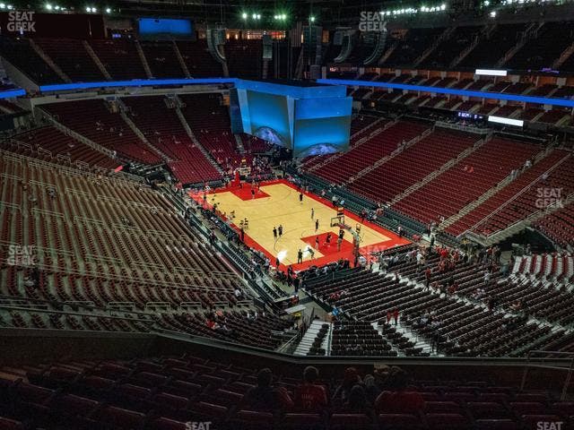 Toyota Center - Section 421 Seat View