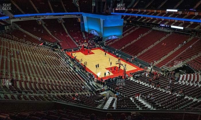 Toyota Center - Section 421 Seat View