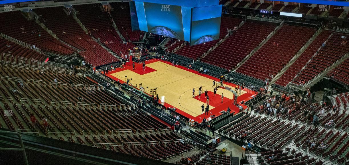 Toyota Center - Section 422 Seat View