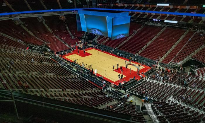 Toyota Center - Section 422 Seat View