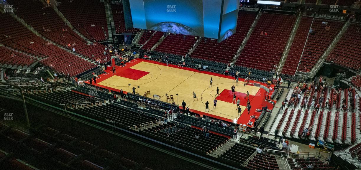 Toyota Center - Section 424 Seat View