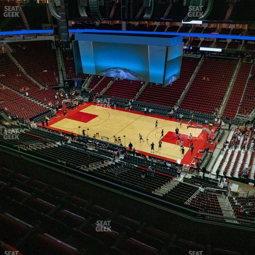 Toyota Center - Section 424 Seat View