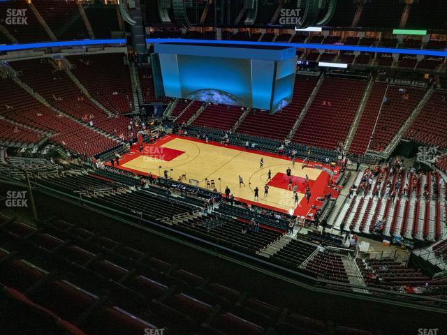 Toyota Center - Section 424 Seat View