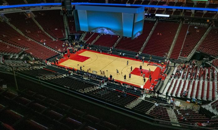Toyota Center - Section 424 Seat View