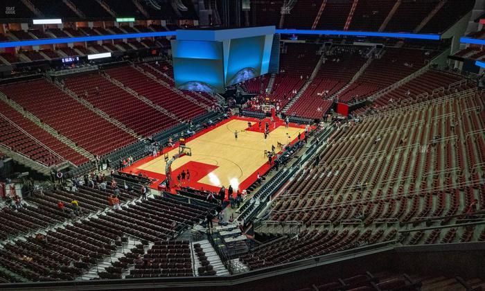 Toyota Center - Section 432 Seat View