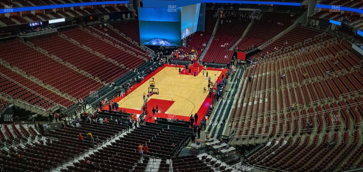 Toyota Center - Section 433 Seat View