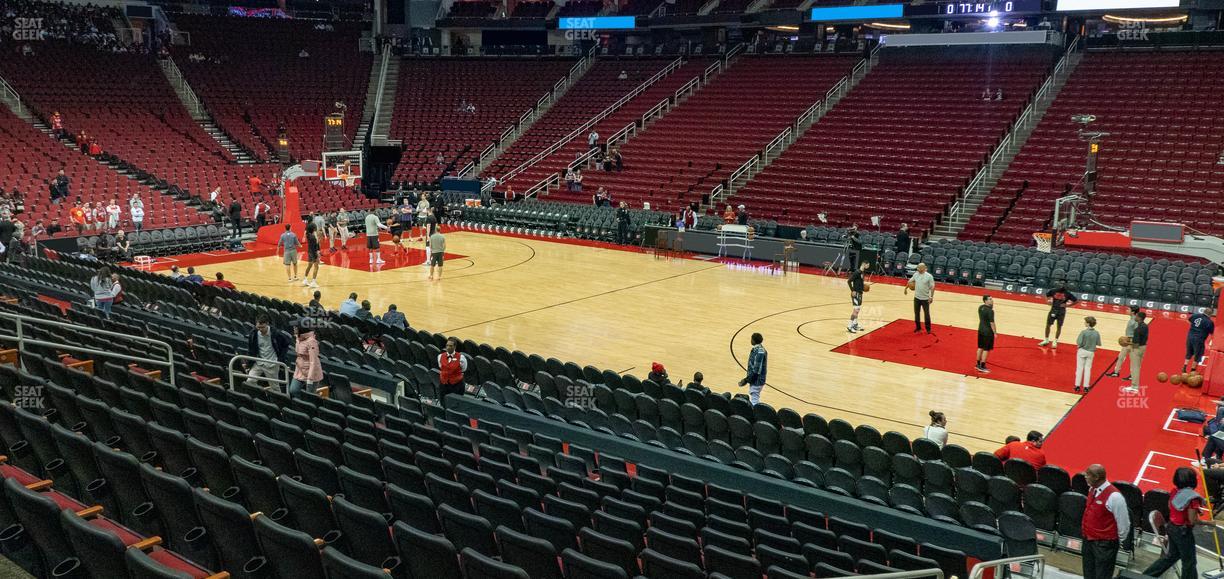 Toyota Center - Section C 105 Seat View