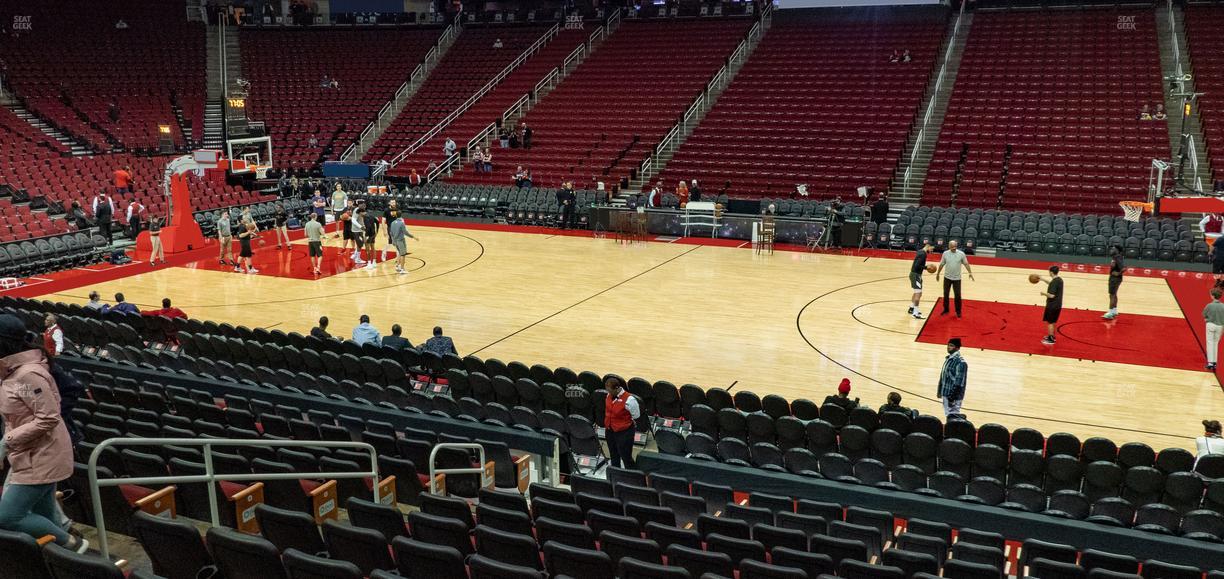 Toyota Center - Section C 106 Seat View