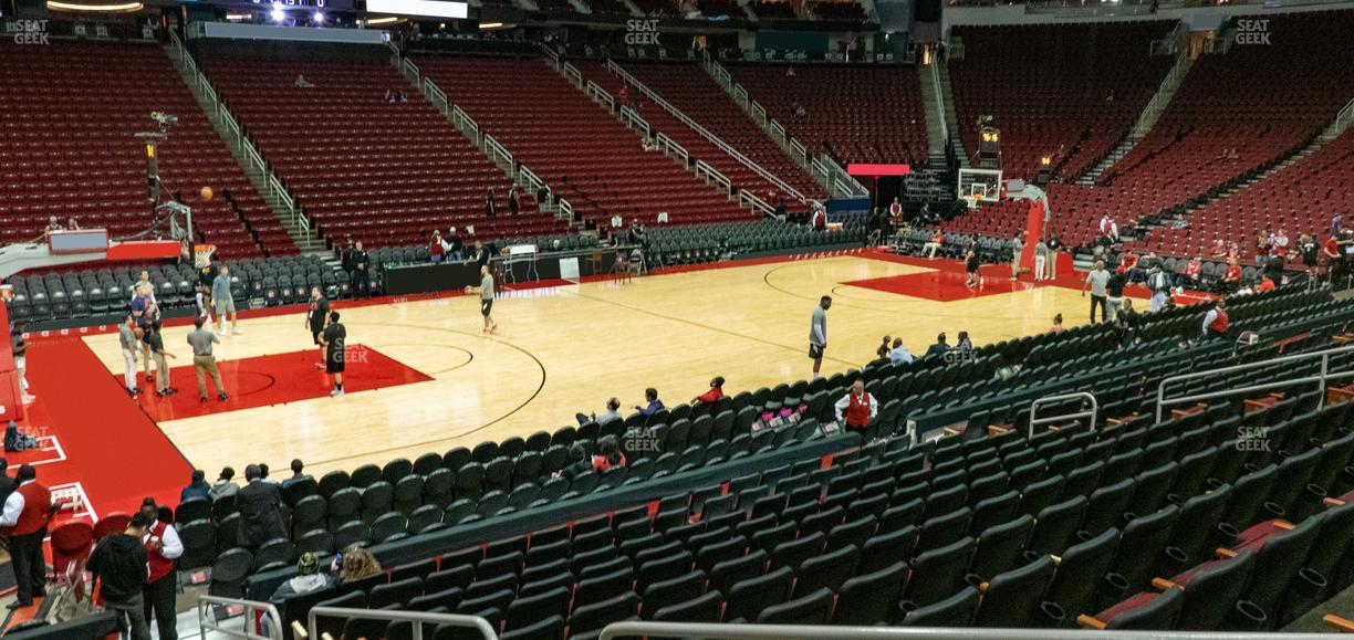 Toyota Center - Section C 109 Seat View