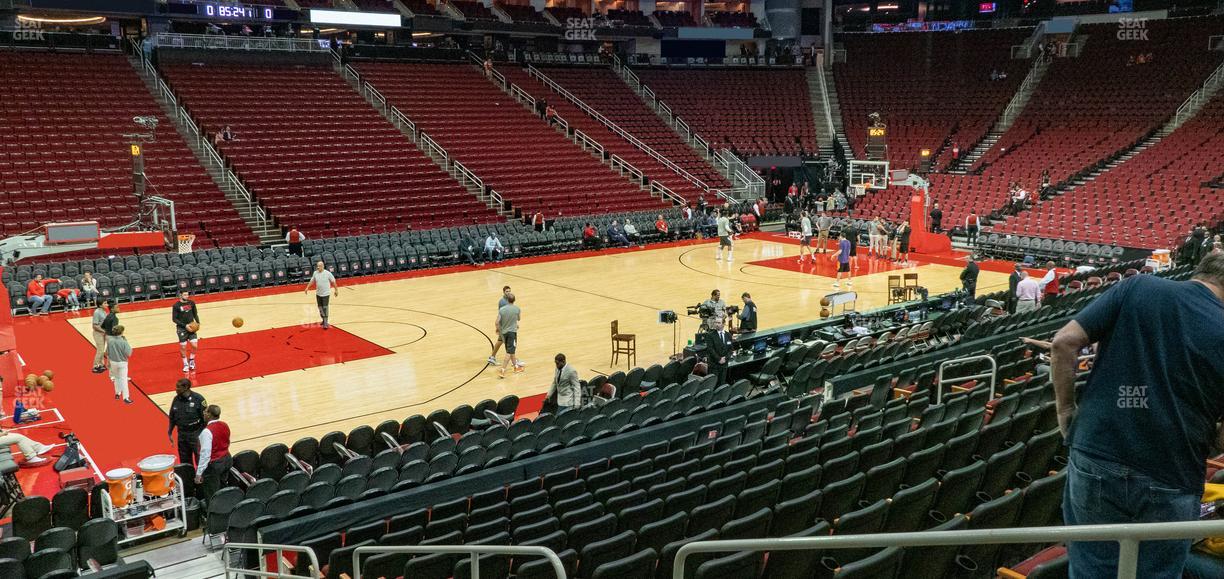 Toyota Center - Section C 122 Seat View