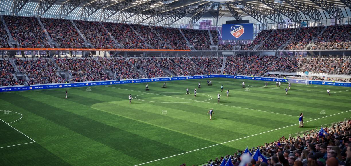 TQL Stadium - Section 102 Seat View