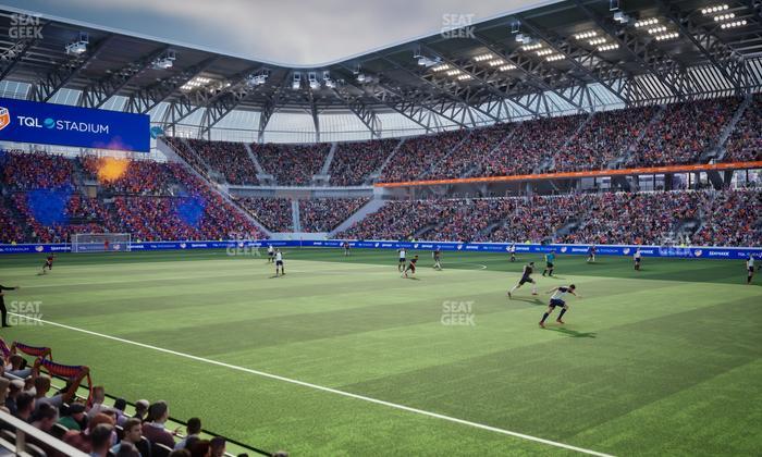 TQL Stadium - Section 134 Seat View