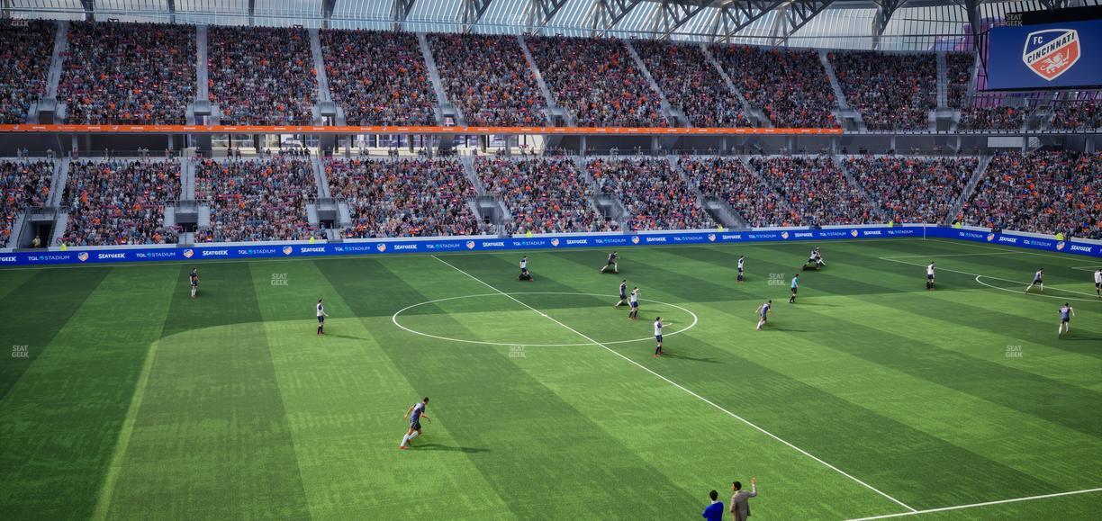 TQL Stadium - Section Cincinnatus West Club 7 Seat View