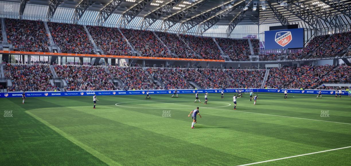 TQL Stadium - Section Cincinnatus West Club 8 Seat View