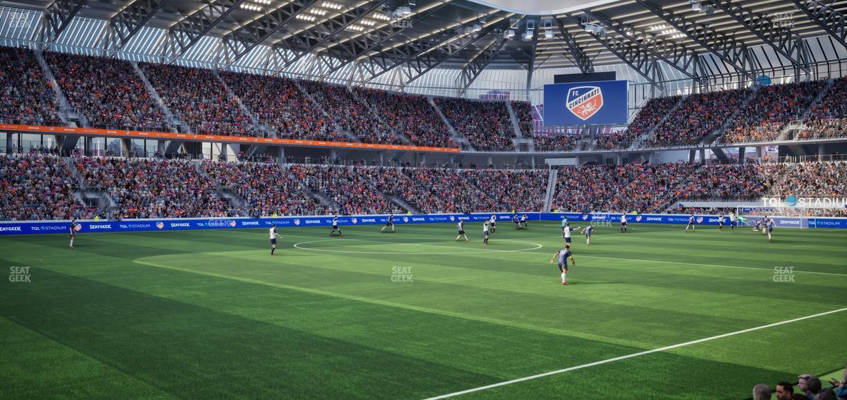 TQL Stadium - Section Cincinnatus West Club 9 Seat View