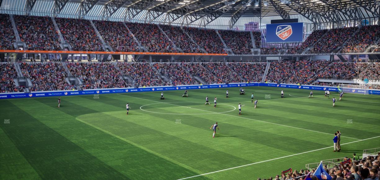 TQL Stadium - Section Cincinnatus West Club 9 Seat View