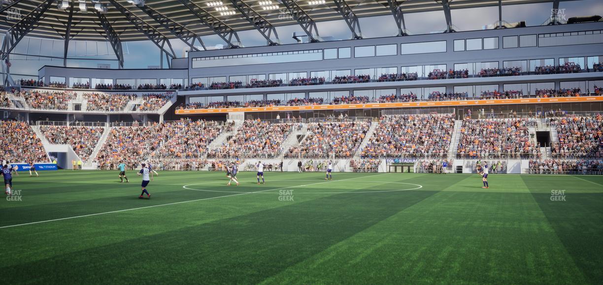 TQL Stadium - Section First Financial East Club 3 Seat View