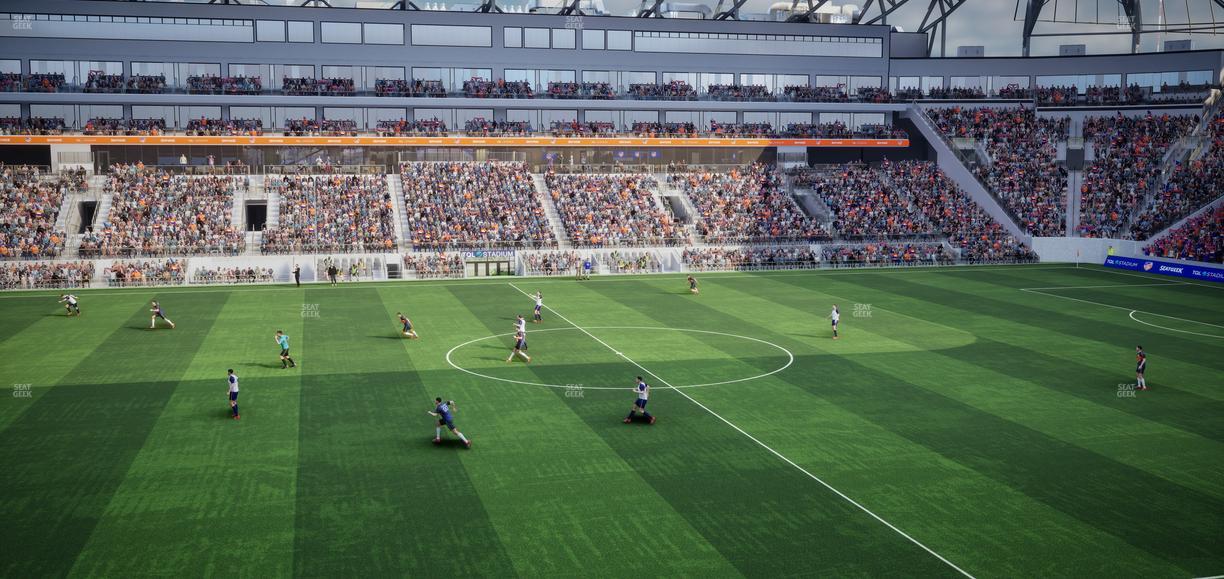 TQL Stadium - Section First Financial East Club 5 Seat View