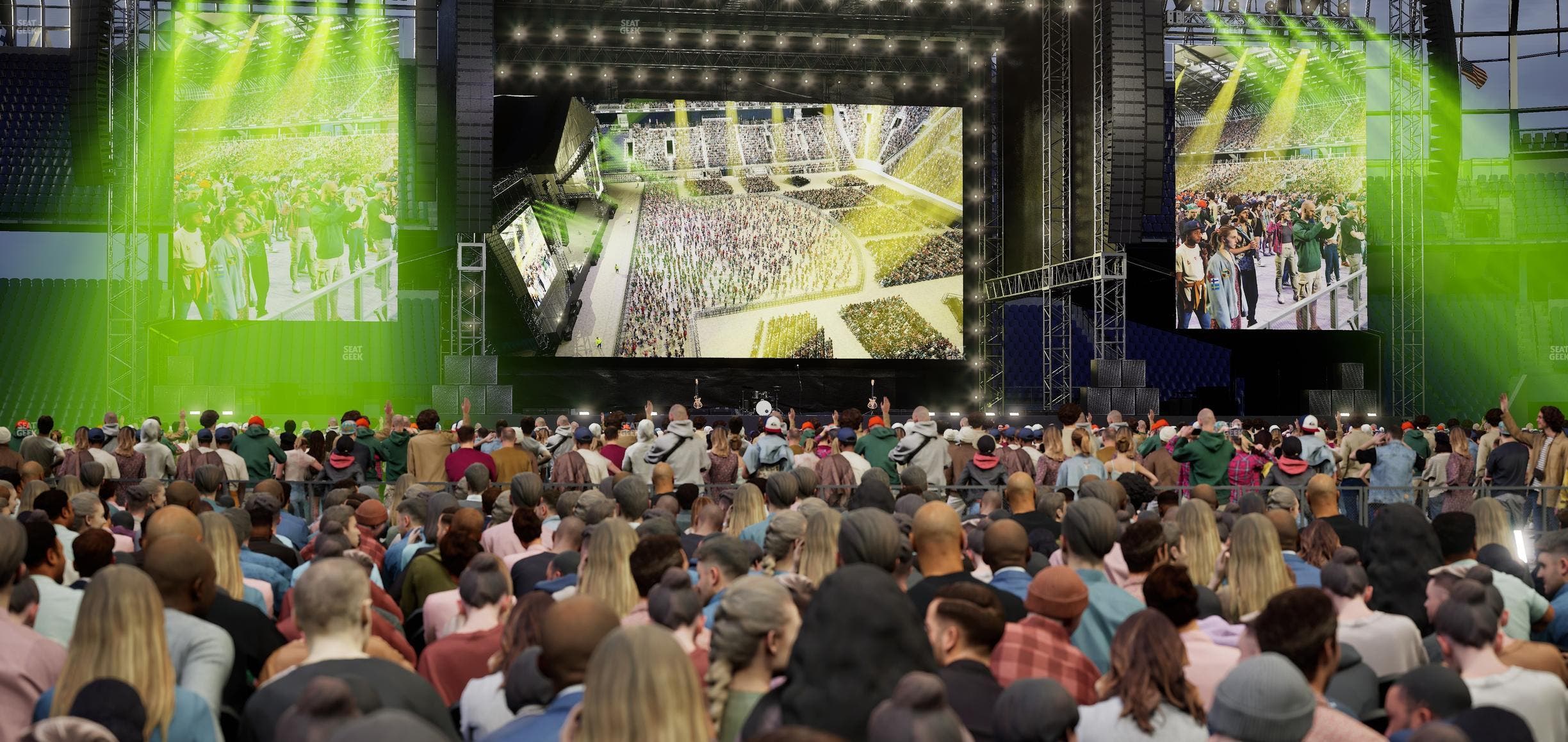 TQL Stadium - Section Floor D Seat View