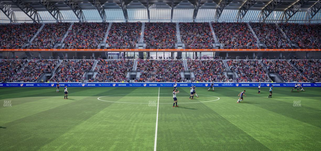 TQL Stadium - Section Pitch View West Club 5 Seat View