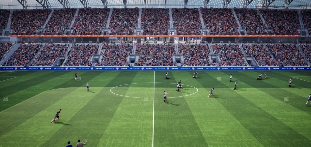 TQL Stadium - Section Pitch View West Club 5 Seat View