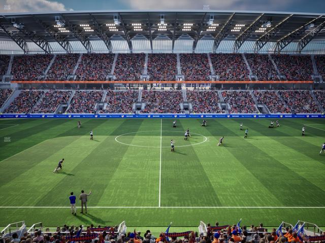 TQL Stadium - Section Pitch View West Club 5 Seat View