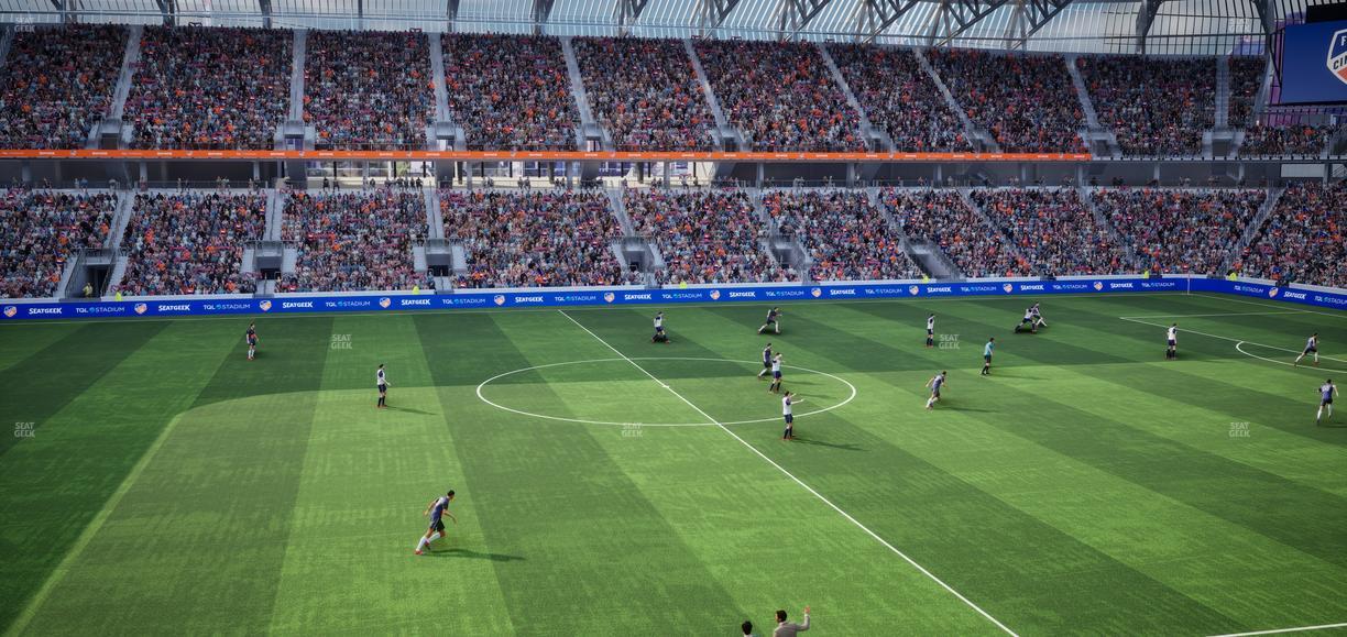 TQL Stadium - Section Pitch View West Club 6 Seat View