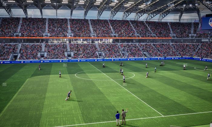 TQL Stadium - Section Pitch View West Club 6 Seat View