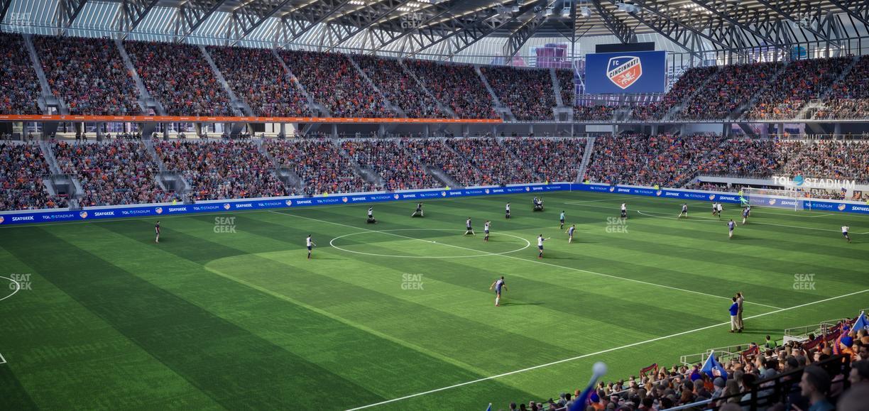 TQL Stadium - Section Seatgeek North Loge E Seat View