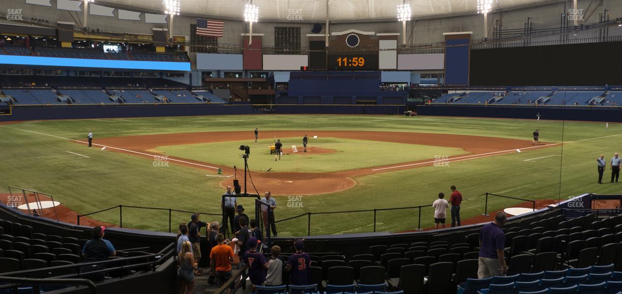 Tropicana Field - Section 102 Seat View
