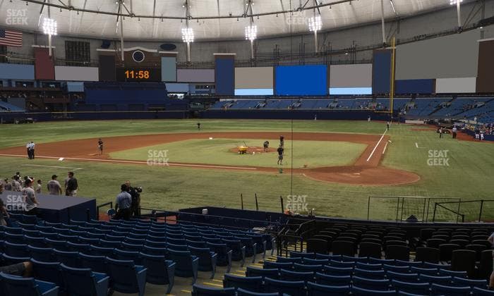 Tropicana Field - Section 107 Seat View