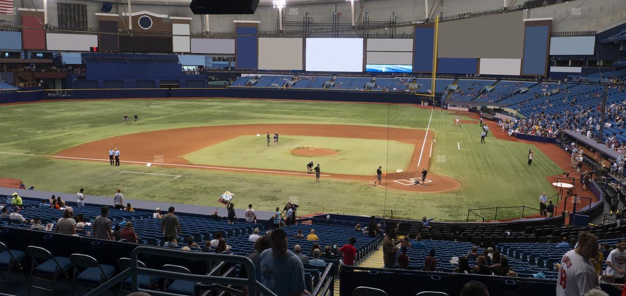 Tropicana Field - Section 107 Seat View