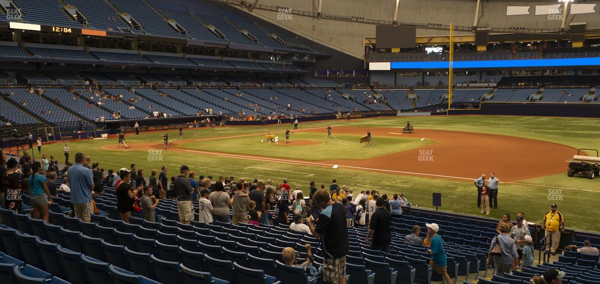 Tropicana Field - Section 124 Seat View