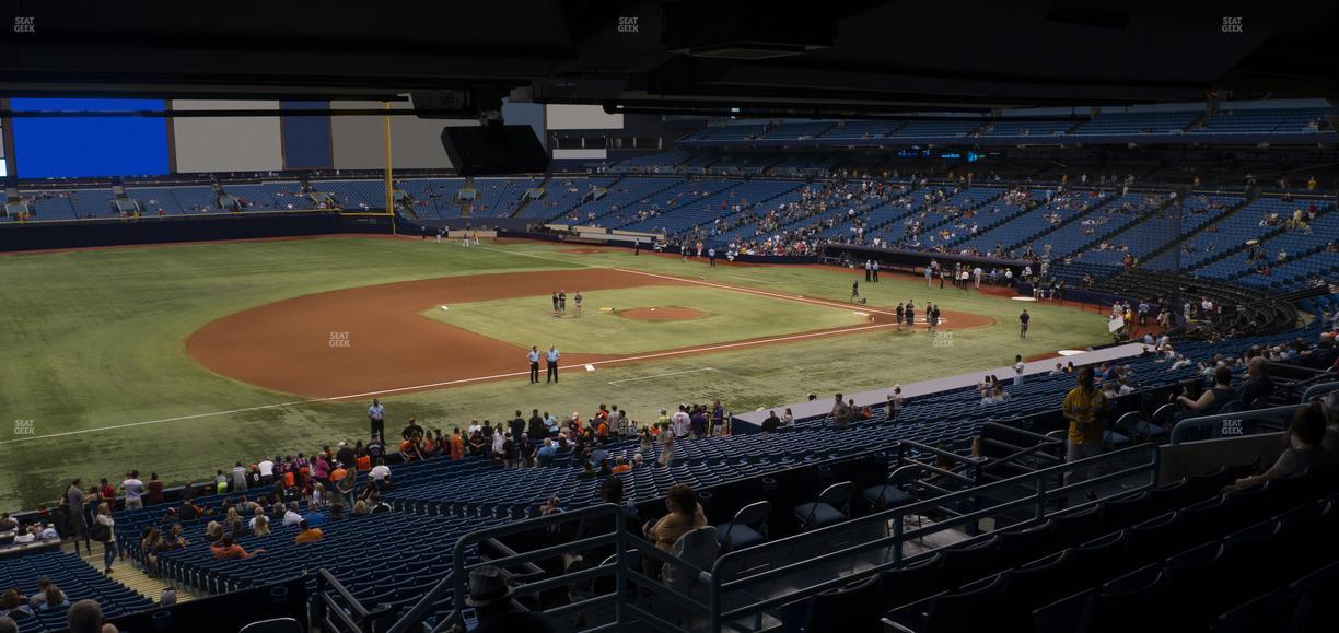 Tropicana Field - Section 125 Seat View