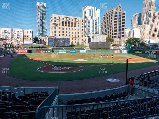 Truist Field - Section 110 Seat View