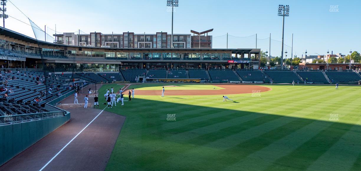 Truist Field - Section Home Run 7 Seat View