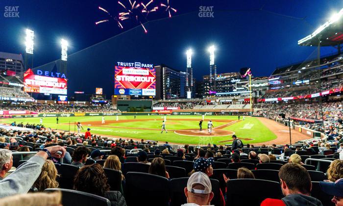 Truist Park - Section Delta Executive Club 126 Seat View