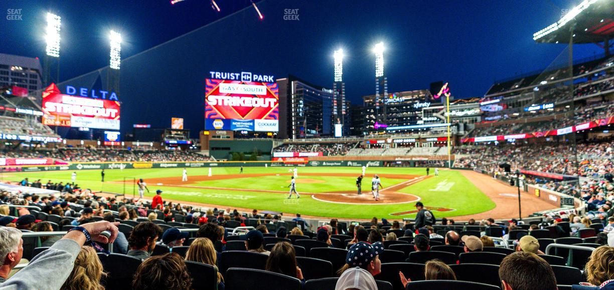 Truist Park - Section Delta Executive Club 130 Seat View