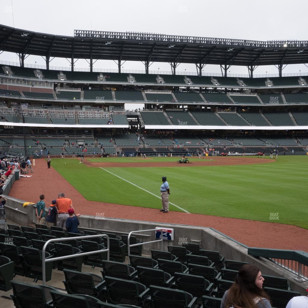 Truist Park - Section Dugout Corner 10 Seat View