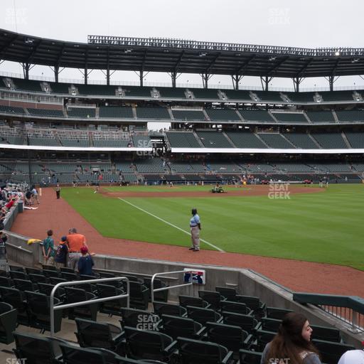 Truist Park - Section Dugout Corner 10 Seat View