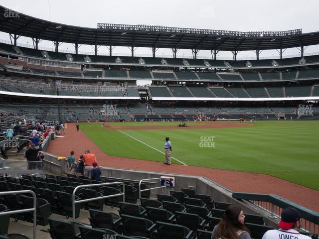 Truist Park - Section Dugout Corner 10 Seat View