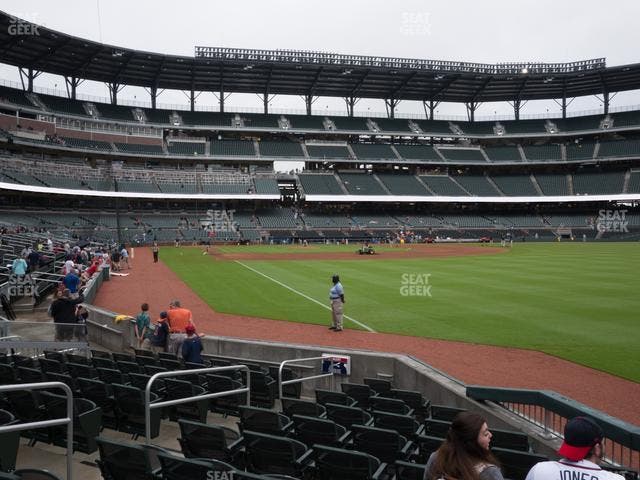 Truist Park - Section Dugout Corner 10 Seat View