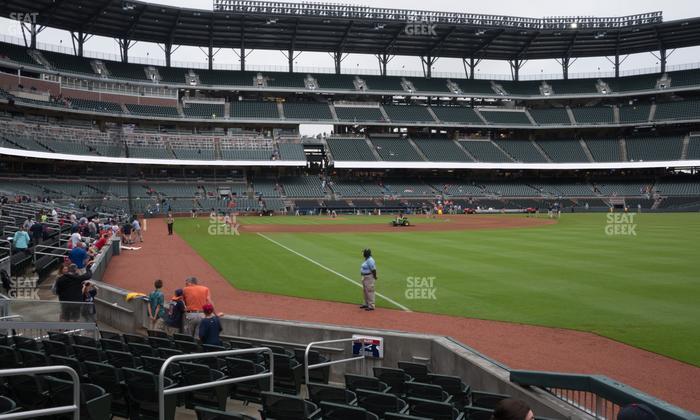 Truist Park - Section Dugout Corner 10 Seat View