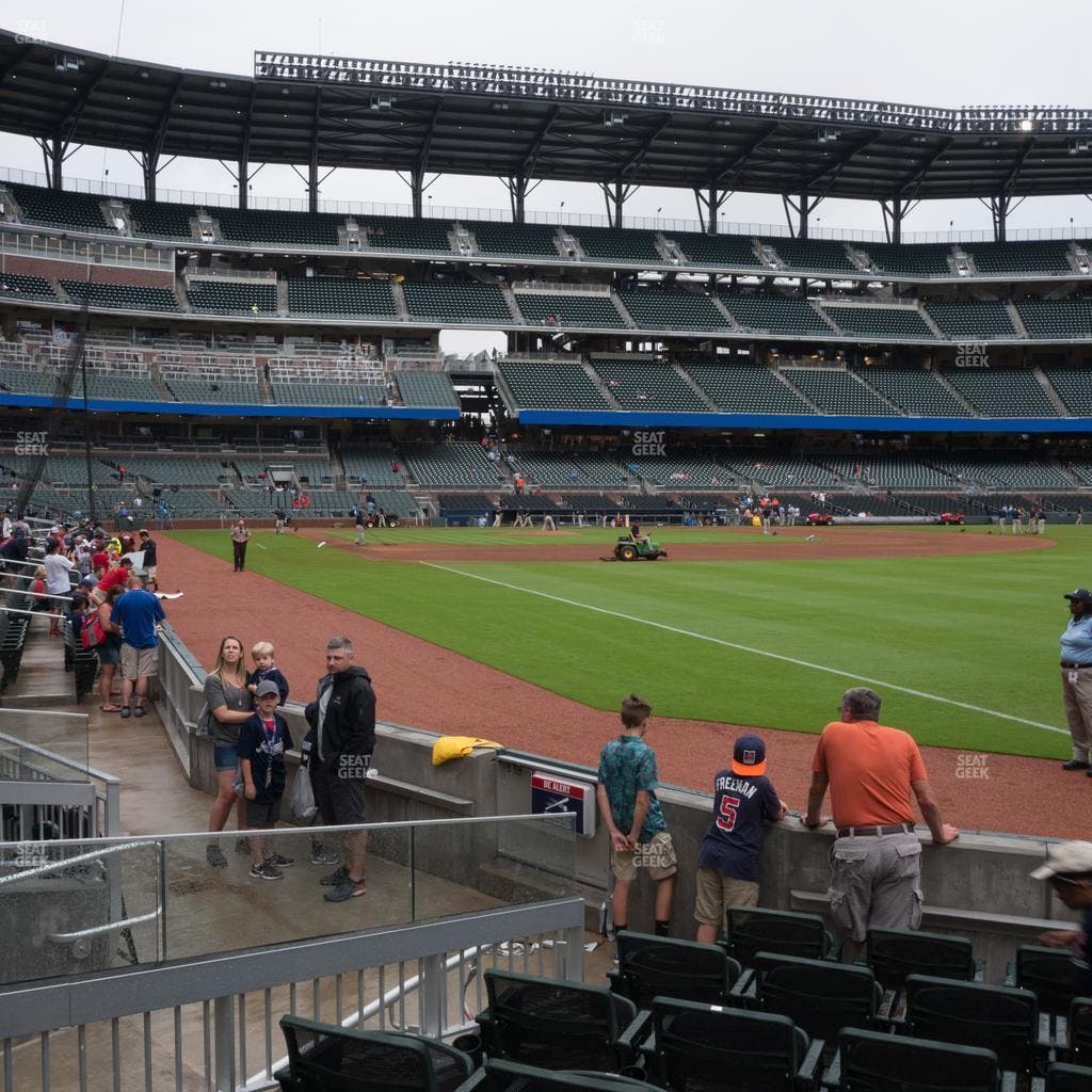 Truist Park - Section Dugout Corner 11 Seat View