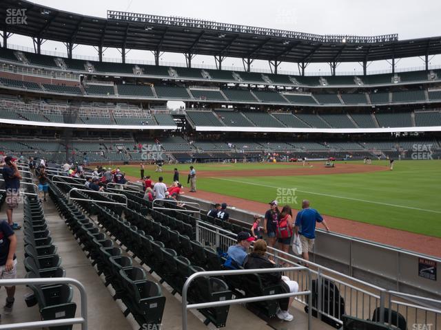 Truist Park - Section Dugout Corner 12 Seat View