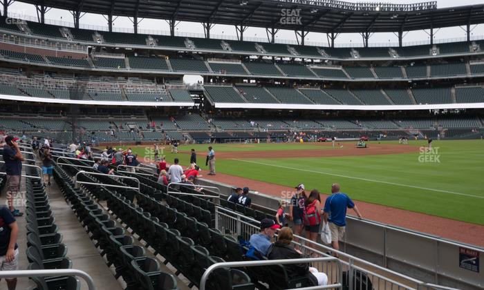 Truist Park - Section Dugout Corner 12 Seat View