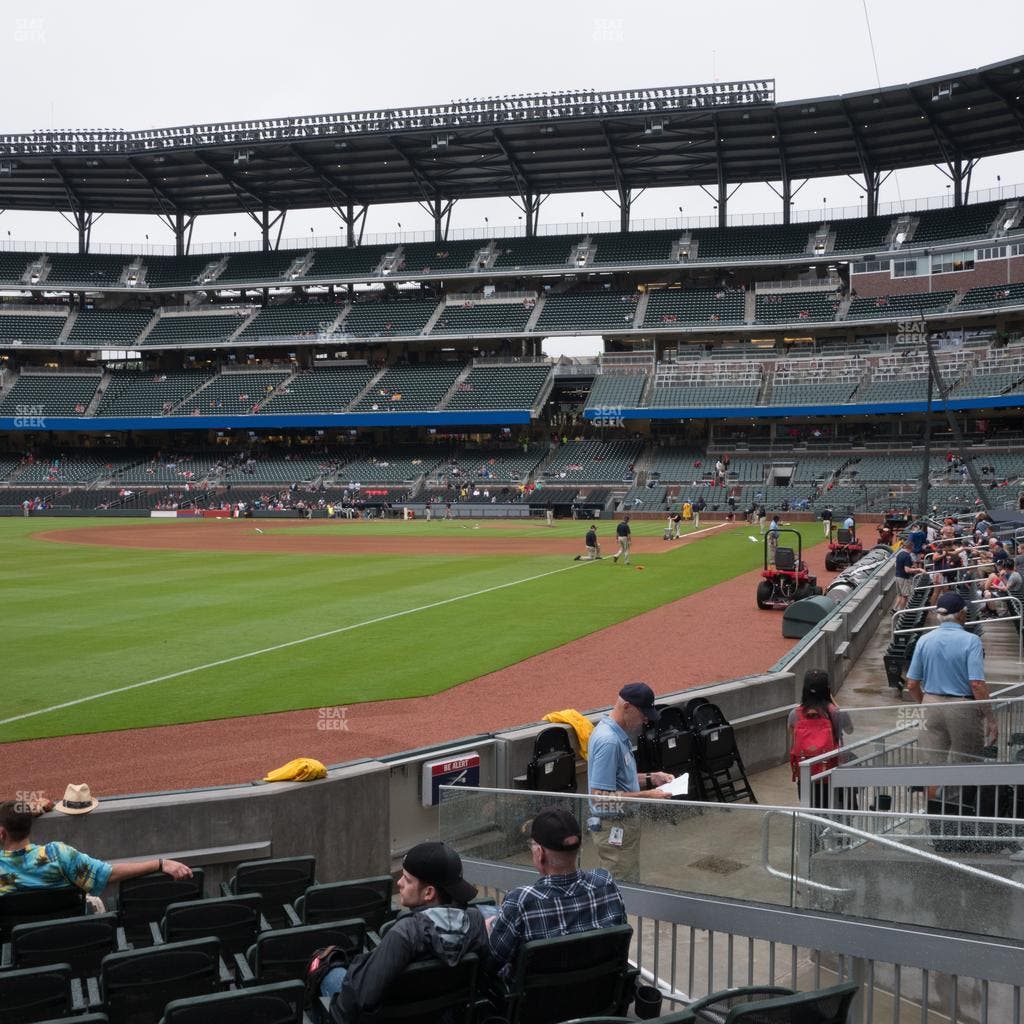 Truist Park - Section Dugout Corner 41 Seat View